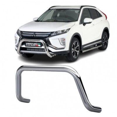FÜR 2019+ MITSUBISHI L200 CHROM Ã ̃76 BULL BAR PUSH STOßSTANGE PANTHER GRILL