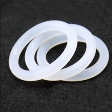 2.4mm White Silicone Rubber Food Grade O-Ring Seal Sink Tap Washer Air Gas  8 30