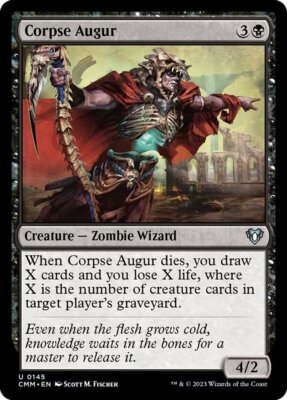 MTG Magic the Gathering Corpse Augur (145/1173) Commander Masters LP