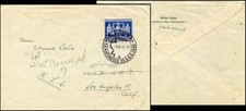 GF012. GERMANY ALLIED OCCUPATION ZONE COVER TO USA 1948  SINGLE EF 970  80 EURO