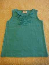 NWOT Mini Boden 4-5Y Turquoise Tank Ruffle