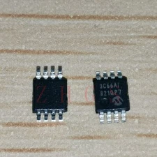 10PCS 93C66A-I/MS 93C66A MICROCHIP MSOP-8 EEPROM IC STOCK