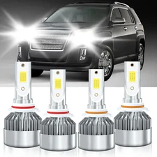 For GMC Envoy 2002-2009 Combo 9005 9006 LED Headlight Bulbs High/Low Beam Kit
