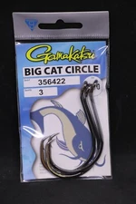 Gamakatsu Big Cat Circle Hook - Size 12/0 - Pack of 3 - Catfish Hooks