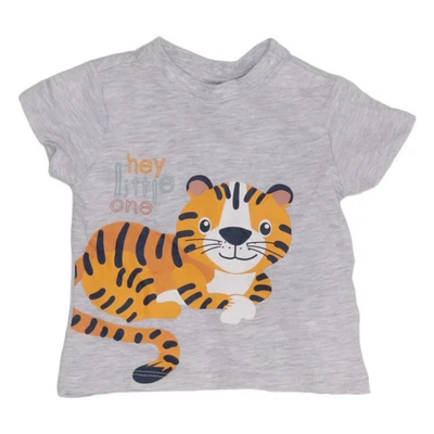 Dopo Dopo Newborn, T-shirt, Größe: 62, Grau, Baumwolle/Viskose, Print #EyH - Bild 1 von 4
