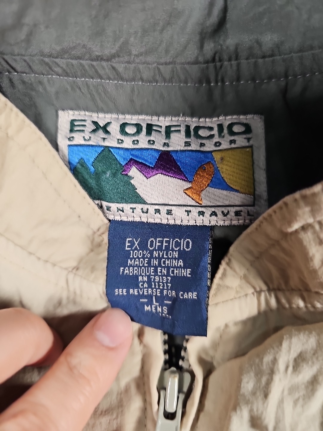 Exofficio Convertible Safari Jacket Vest Mens Large Khaki Adventure Fishing