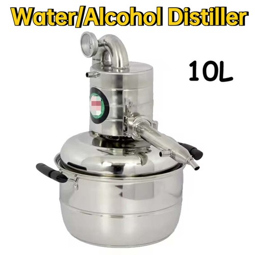 Water Alcohol Distiller Small Household Brew Kit Distillation Equipment New 10L