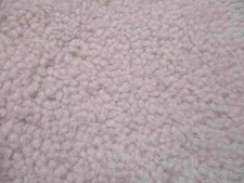 Off White Short Curly Sheepskin part hide 12mm pile 5 sq ft HR171