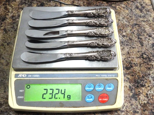 5 Sir Christopher by Wallace Sterling Butter Spreader Paddle Knife Set