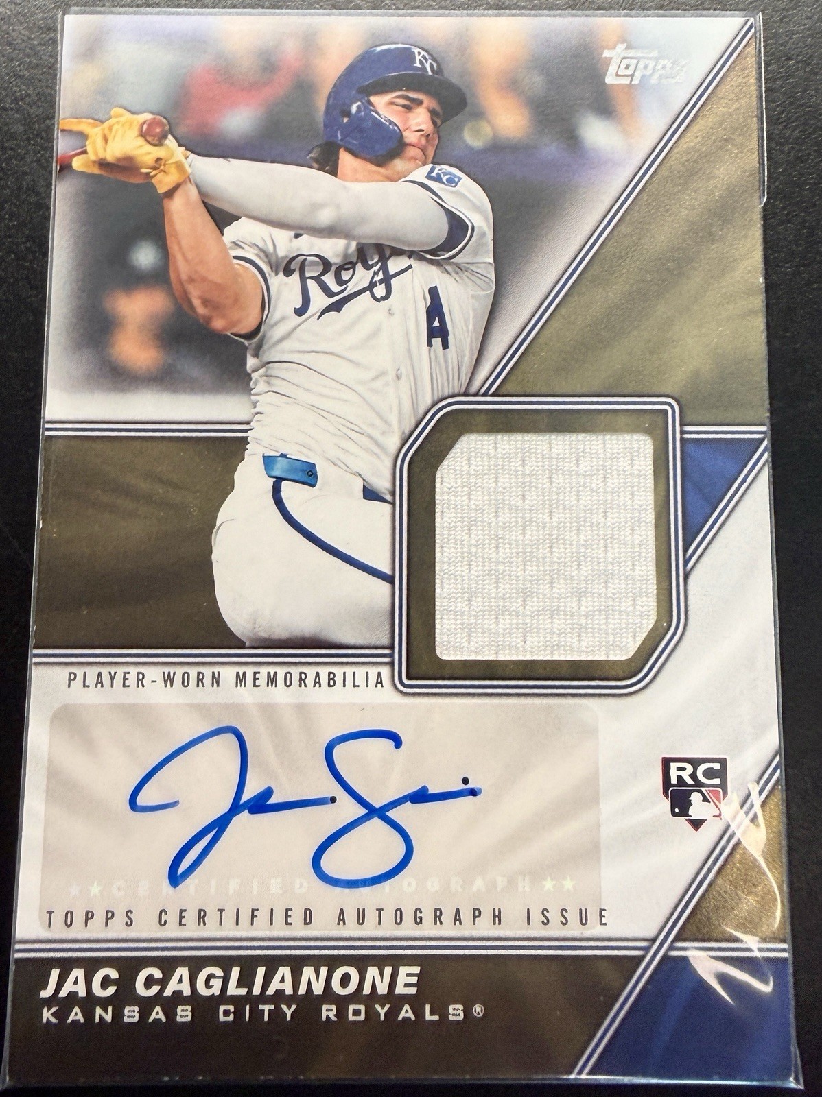 2026 Topps Series 1 Major League Material Autograph RC Jac Caglianone Royals