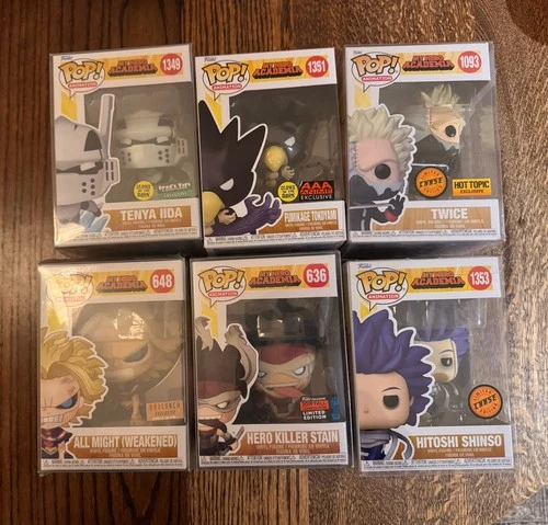 Funko Pop! My Hero Academia Lot Of 6 CHASE EXCLUSIVE GLOW