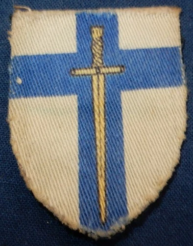 WW2 SECOND ARMY FORMATION SIGN BADGE ORIGINAL MILITARY PATCH WORLD WAR II