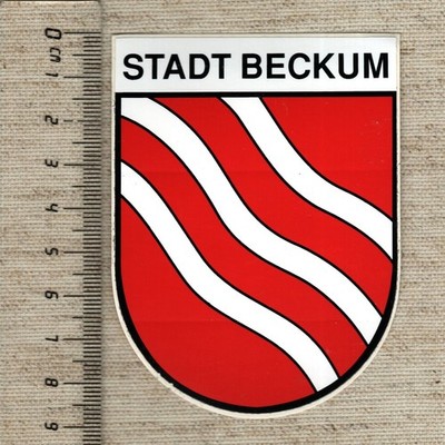 Sticker/Decal City of Beckum Coat of Arms