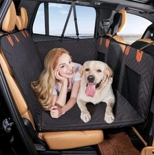 Hard Bottom Dog Car Back Seat Cover Waterproof Hammock Read