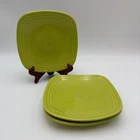 Fiestaware 7.5” Salad Luncheon Plates Chartreuse Homer Laughlin Fiesta Set of 3