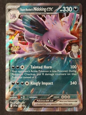 Team Rocket's Nidoking EX 217   Scarlet & Violet Black Star Promo   Pokemon 2025