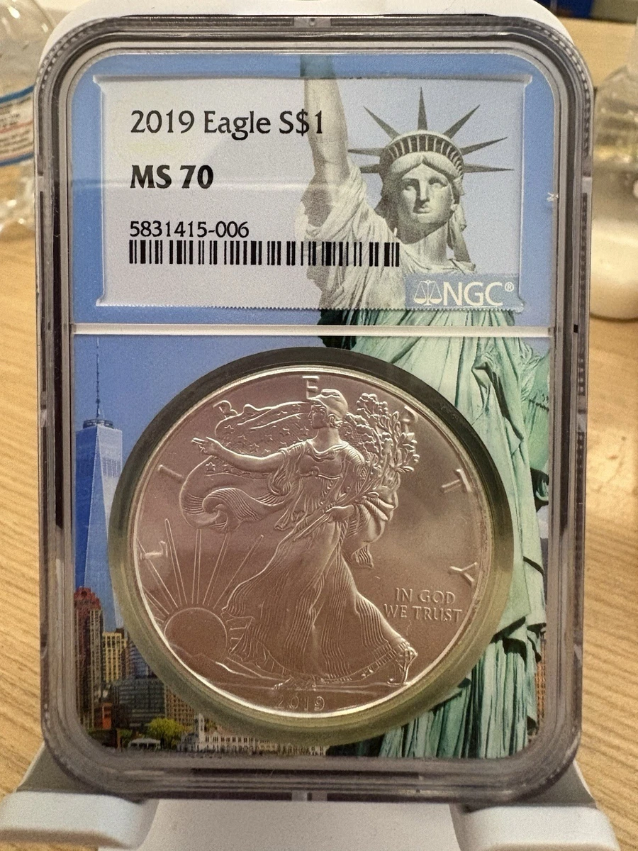 American Eagle MS 70 Graded 2019 Silver Bullion Coins for sale | eBay