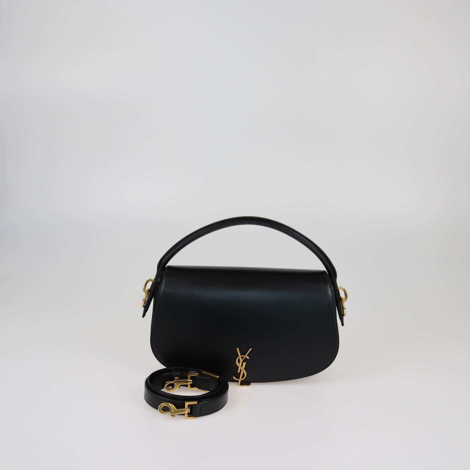 Borsa a tracolla Saint Laurent Voltaire nera