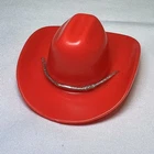 Vintage 1996 Red & Silver Barbie Doll Cowgirl Western Rodeo Hat Cowboy