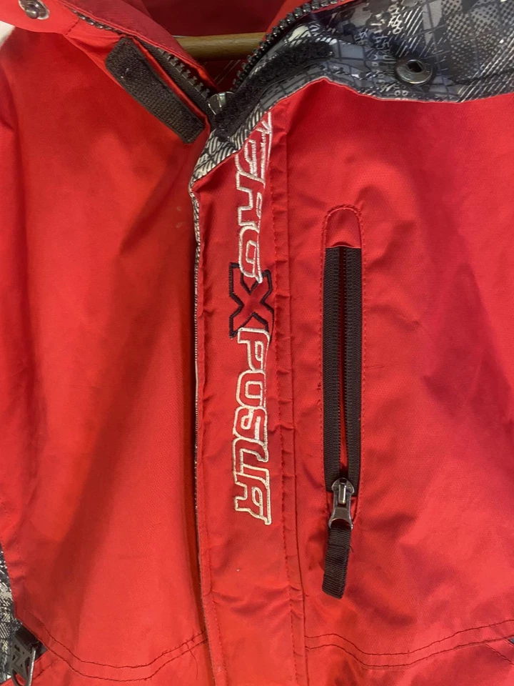 Zeroxposur red grey black hooded  boys winter coat size XL 18/20  - Image 2 of 4