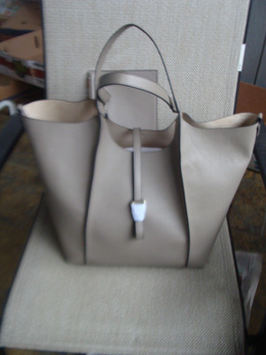 NEW BAIGE GENUINE LEATHER ROCAI LARGE SHOULDER TOTE BAG W/POUCH