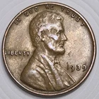 1939 Lincoln Wheat Penny 1C No Mint Mark 3.1g Copper BN 87yrs Old Collectible💥
