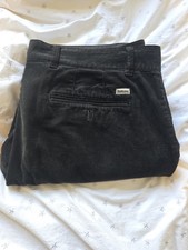 Barbour Men's Corduroy Trousers W36 L30 Olive Green Regular Fit Zip Fly Pockets