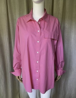 Frame the oversized Urlaub Shirt Rosa Bio Baumwolle S