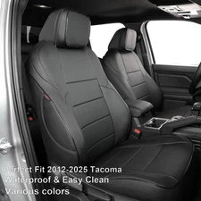 EKR Leather Seat Covers Custom Fit  2012-2026 Toyota Tacoma Double Cab/ Crew Cab