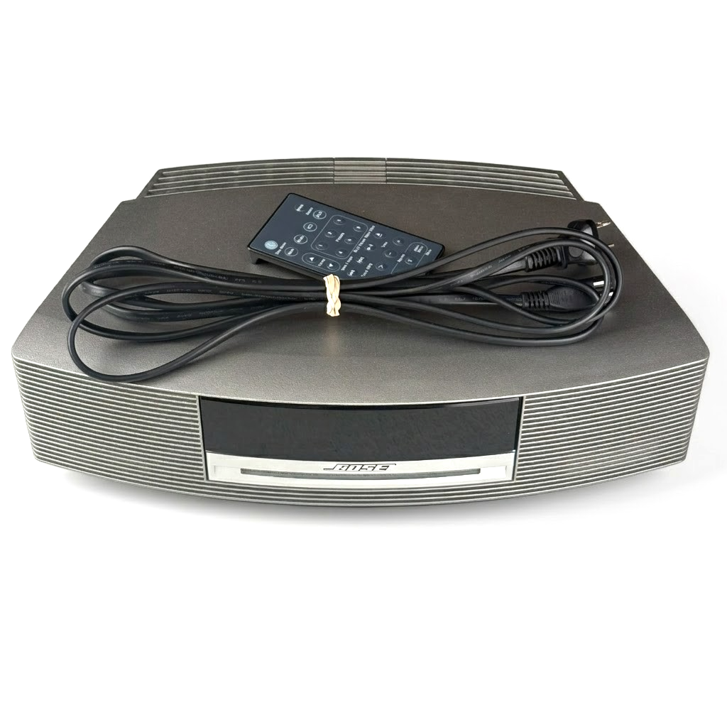 Bose Wave Music System Titanium Silver CD Player & Radio w/ Remote