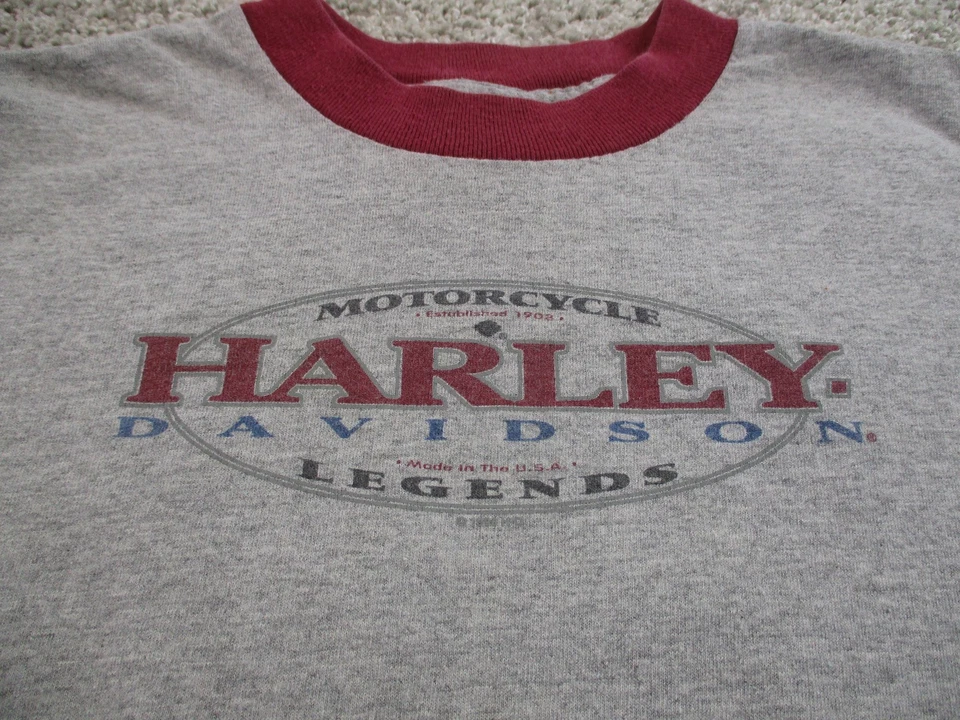 Camisa Harley Davidson Vintage Juvenil Grande Memphis 10 Aniversario Años 90 Foto 2 de 4