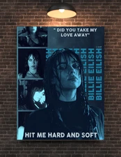 Billie Eilish Hit Me Hard and Soft Poster