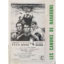 THE GUNS OF NAVARONE French Herald/Trade Ad 4p - 6,3x9,5 in. - 1961 - J. Lee Tho