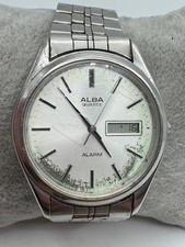 Vintage Men's Seiko ALBA Y960-7000 Ana Digi Siler Tone Quartz Watch New Battery