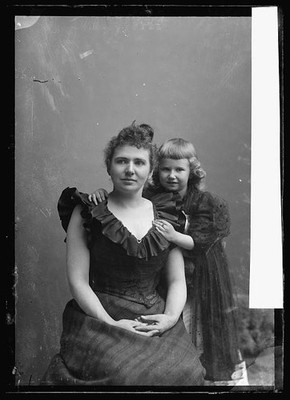Photo:Mrs O Baynes Portrait with Young Girl c1891-1894