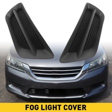 2x Front Bumper Fog Light Lamp Covers Set Lhrh For 2013-2015 Honda Accord Sedan