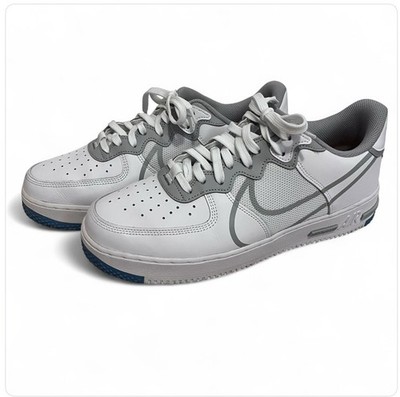Nike Air Force 1 React White Gray Men s Size 10.5 Sneakers Shoes CT1020-100
