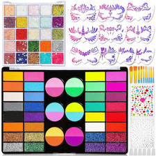 Professional 69 Colors Face Painting Kit for Kids   Washable Skin Watercolor Non
