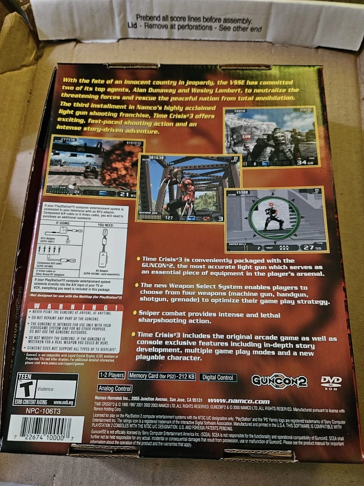 Playstation 2 Time Crisis 3 Guncon 2 - Image 2 of 4