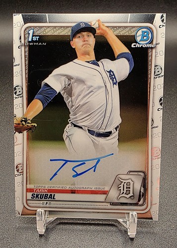 Tarik Skubal #CPA-TS 2020 Bowman Chrome Prospects Autograph card
