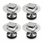 Heavy Duty Anti-Ant Feet for Beehives with Oil Tray Stainless Steel Set of 4