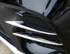 Front Fog Light Grilles Chrome Cover Trim For Mercedes-Benz GLC X253 2016-2019