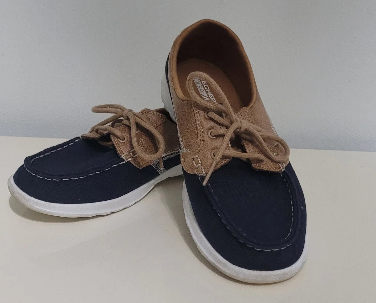 skechers goga max boat shoes