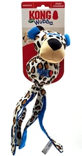 KONG Wubba Friends Zoo Cheetah Ballistic LARGE Squeaky Toss Tug & Fetch Dog Toy
