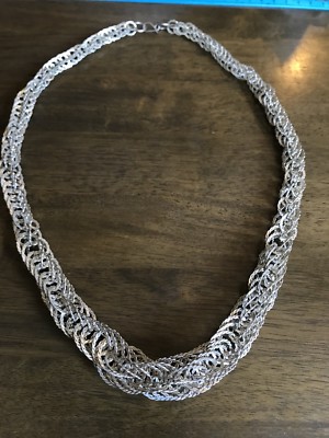 アクセサリー vintage switching design silver necklace Gabriel & Co. Sterling Silver Oval-Link Bujukan Chain