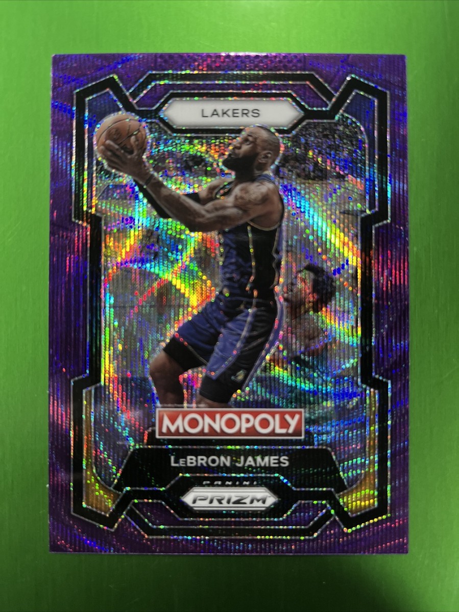 2023-24 Panini Prizm Monopoly LEBRON JAMES Purple Wave Prizm