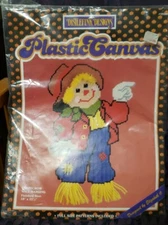 Distlefink Designs Plastic Canvas Scarecrow Wall Hanging 75501 Cross Stitch