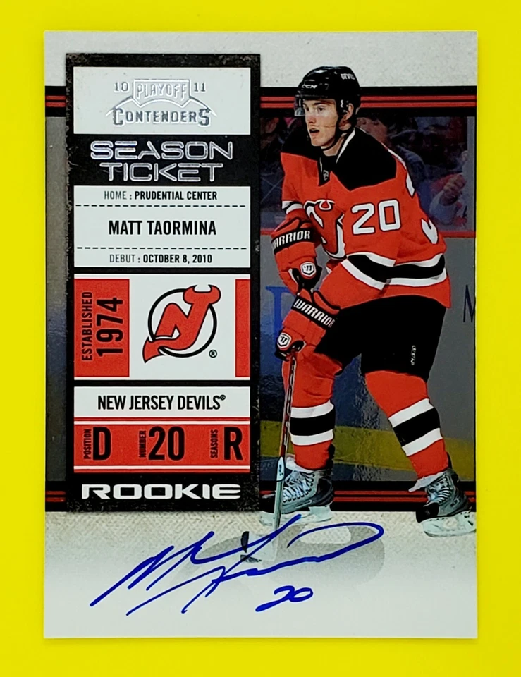 2010-11 Panini Contenders Rookie Ticket Autograph #147 Matt Taormina - Image 3 of 3