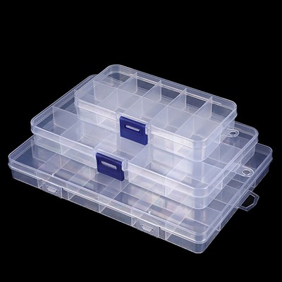 10/15/24 Grids Jewelry Tool Box Gift For Beads Jewelry Earrings Ring Storage Box