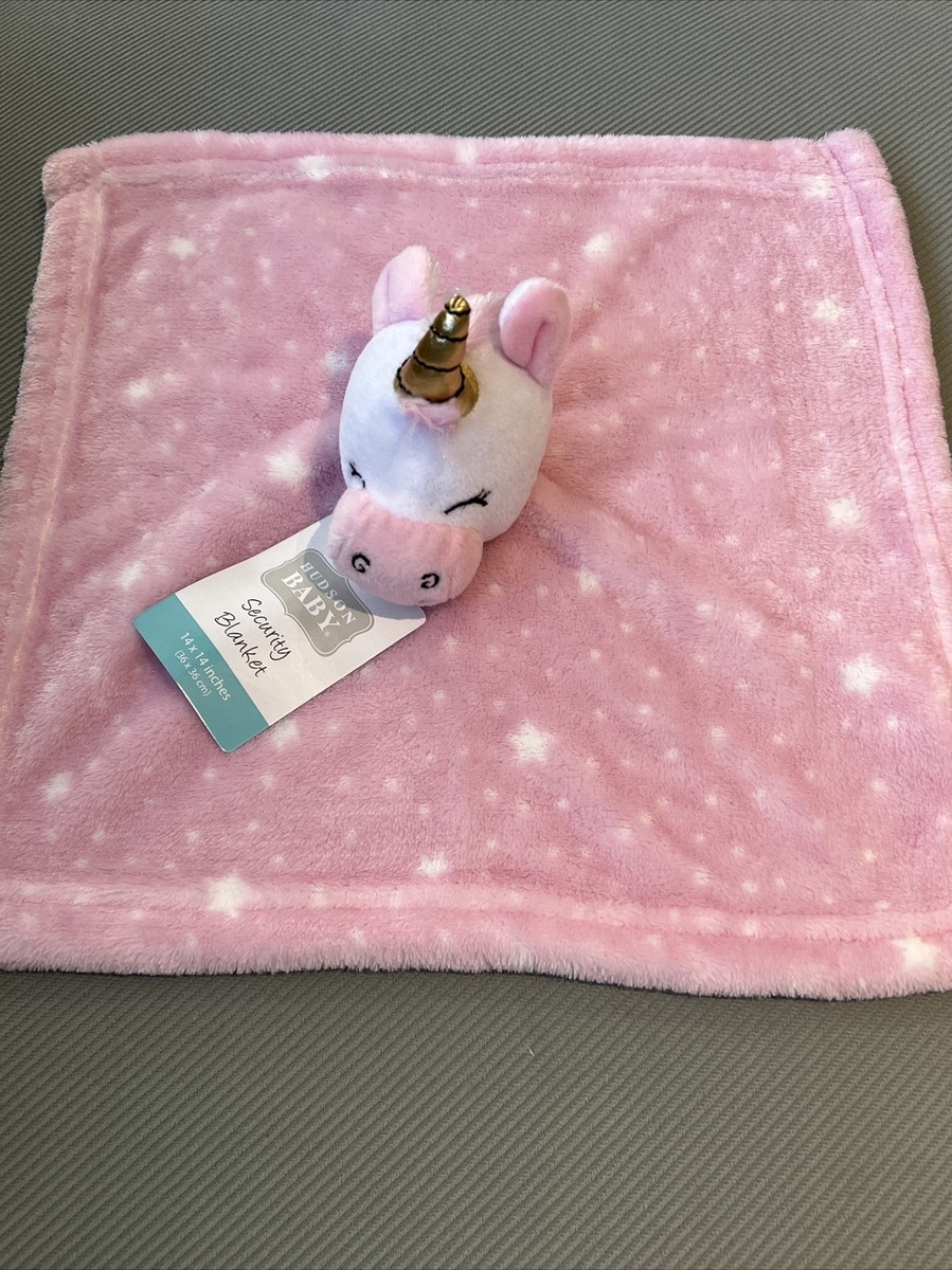 New Hudson Baby Unicorn Lovey Security Baby Blanket Plush Fleece